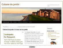 Tablet Screenshot of cabane-de-jardin.com